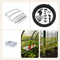Pack Sérénité Totale : fenêtre automatique, goutte-à-goutte, carré potager, étagère et supports