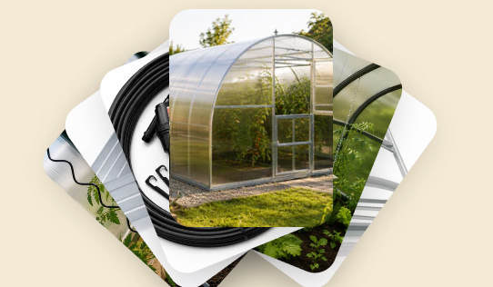 Pack sérénité totale pour serre de jardin avec équipements complets